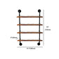 Industrial Style Bookshelf Wall Mounted Solid Wood Bookcase for Home Office Clearhalo 'Bookcases' 'furn' 'furn_bookcases' 'Furniture' 'furniture_bookcases' 'kitchen' 'kitchen_bookcases' 'Living Room Furniture' 'Office Furniture' 4826463