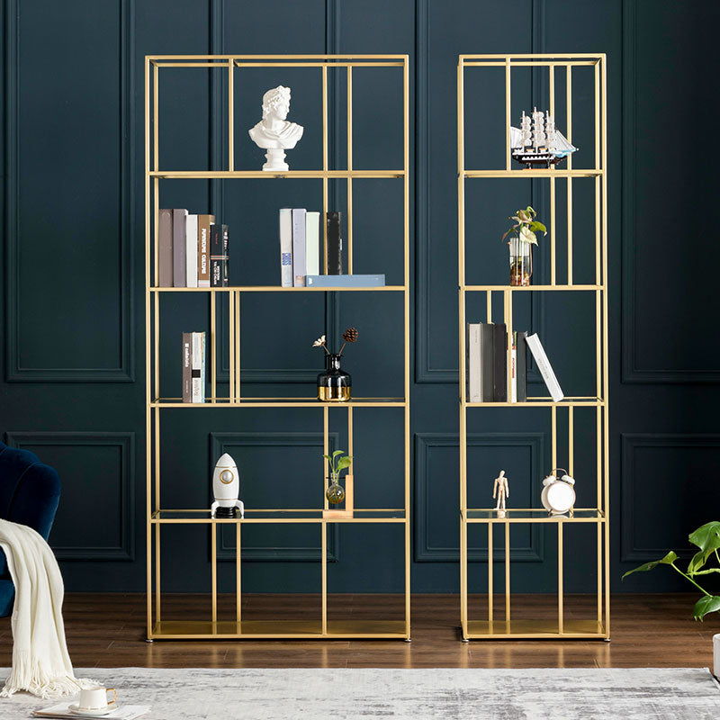 Metal Industrial Etagere Bookshelf Iron Open Vertical Bookshelf for Office Clearhalo 'Bookcases' 'furn' 'furn_bookcases' 'Furniture' 'furniture_bookcases' 'kitchen' 'kitchen_bookcases' 'Living Room Furniture' 'Office Furniture' 4826466