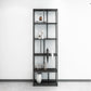 Metal Industrial Etagere Bookshelf Iron Open Vertical Bookshelf for Office 19.7"L x 9.8"W x 70.9"H Black Clearhalo 'Bookcases' 'furn' 'furn_bookcases' 'Furniture' 'furniture_bookcases' 'kitchen' 'kitchen_bookcases' 'Living Room Furniture' 'Office Furniture' 4826467
