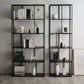 Metal Industrial Etagere Bookshelf Iron Open Vertical Bookshelf for Office Clearhalo 'Bookcases' 'furn' 'furn_bookcases' 'Furniture' 'furniture_bookcases' 'kitchen' 'kitchen_bookcases' 'Living Room Furniture' 'Office Furniture' 4826469