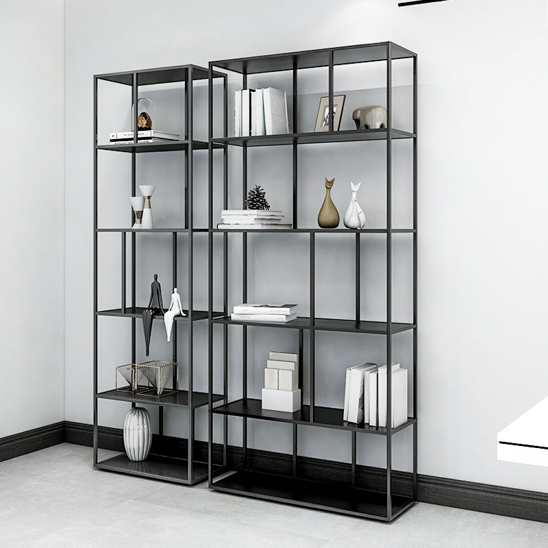 Metal Industrial Etagere Bookshelf Iron Open Vertical Bookshelf for Office Clearhalo 'Bookcases' 'furn' 'furn_bookcases' 'Furniture' 'furniture_bookcases' 'kitchen' 'kitchen_bookcases' 'Living Room Furniture' 'Office Furniture' 4826471