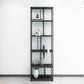 Metal Industrial Etagere Bookshelf Iron Open Vertical Bookshelf for Office 23.6"L x 9.8"W x 78.7"H Black Clearhalo 'Bookcases' 'furn' 'furn_bookcases' 'Furniture' 'furniture_bookcases' 'kitchen' 'kitchen_bookcases' 'Living Room Furniture' 'Office Furniture' 4826472
