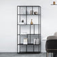 Metal Industrial Etagere Bookshelf Iron Open Vertical Bookshelf for Office Black Clearhalo 'Bookcases' 'furn' 'furn_bookcases' 'Furniture' 'furniture_bookcases' 'kitchen' 'kitchen_bookcases' 'Living Room Furniture' 'Office Furniture' 4826474