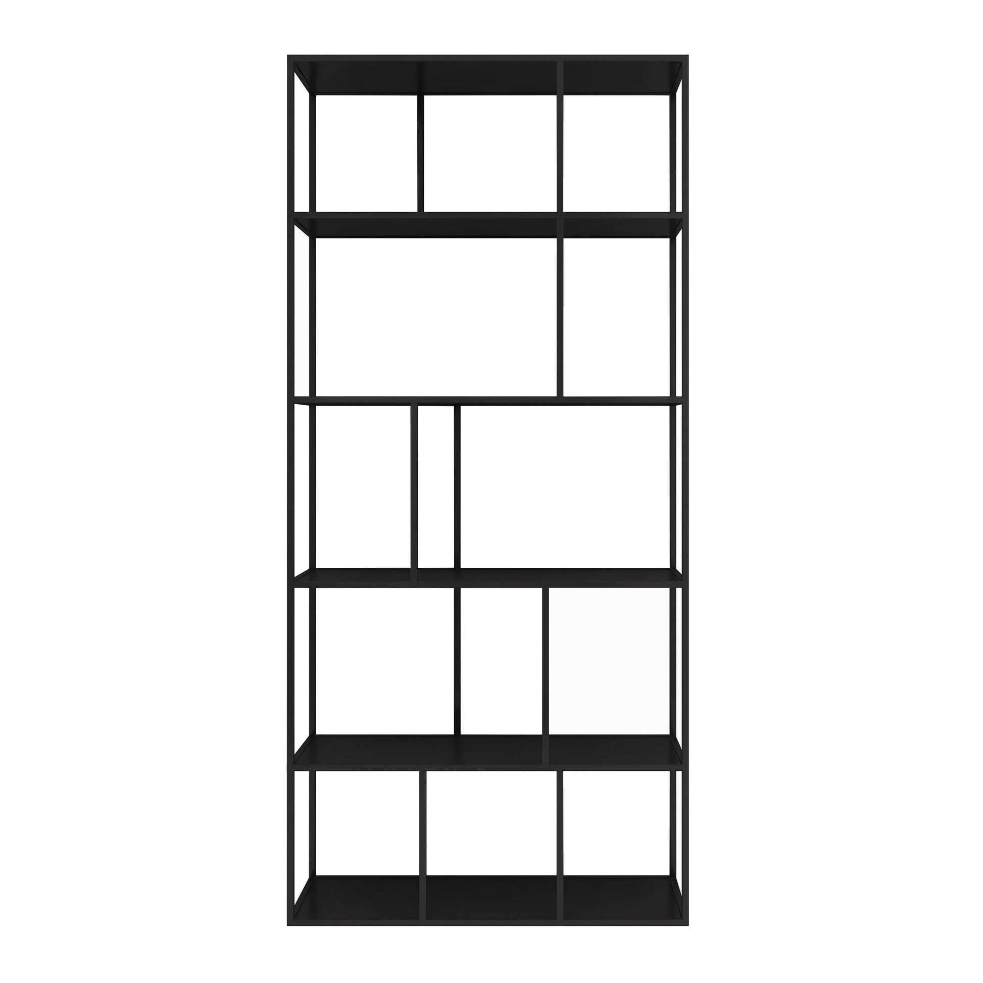 Metal Industrial Etagere Bookshelf Iron Open Vertical Bookshelf for Office Clearhalo 'Bookcases' 'furn' 'furn_bookcases' 'Furniture' 'furniture_bookcases' 'kitchen' 'kitchen_bookcases' 'Living Room Furniture' 'Office Furniture' 4826475