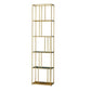 Metal Industrial Etagere Bookshelf Iron Open Vertical Bookshelf for Office Gold Clearhalo 'Bookcases' 'furn' 'furn_bookcases' 'Furniture' 'furniture_bookcases' 'kitchen' 'kitchen_bookcases' 'Living Room Furniture' 'Office Furniture' 4826478