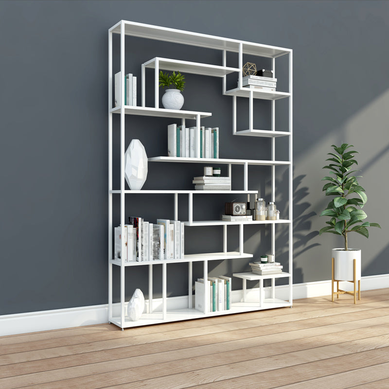 Industrial Metal Etagere Bookshelf Open Iron Bookshelf for Home Office Clearhalo 'Bookcases' 'furn' 'furn_bookcases' 'Furniture' 'furniture_bookcases' 'kitchen' 'kitchen_bookcases' 'Living Room Furniture' 'Office Furniture' 4826493