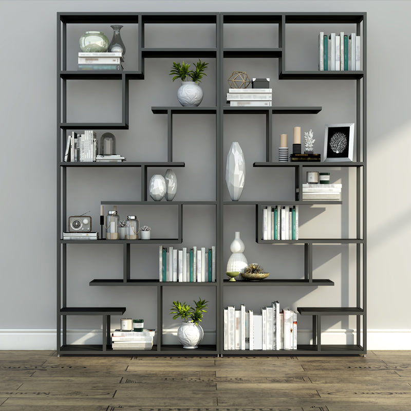Industrial Metal Etagere Bookshelf Open Iron Bookshelf for Home Office Clearhalo 'Bookcases' 'furn' 'furn_bookcases' 'Furniture' 'furniture_bookcases' 'kitchen' 'kitchen_bookcases' 'Living Room Furniture' 'Office Furniture' 4826509