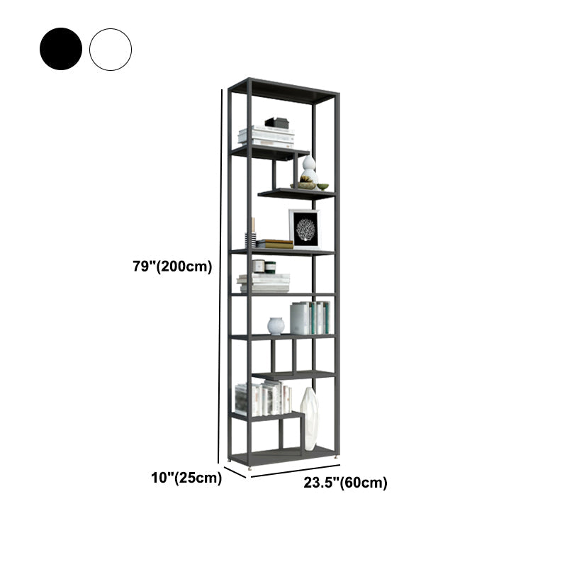 Industrial Metal Etagere Bookshelf Open Iron Bookshelf for Home Office Clearhalo 'Bookcases' 'furn' 'furn_bookcases' 'Furniture' 'furniture_bookcases' 'kitchen' 'kitchen_bookcases' 'Living Room Furniture' 'Office Furniture' 4826517