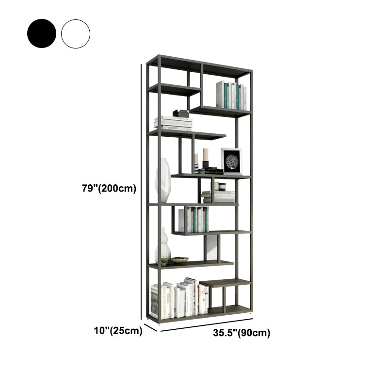 Industrial Metal Etagere Bookshelf Open Iron Bookshelf for Home Office Clearhalo 'Bookcases' 'furn' 'furn_bookcases' 'Furniture' 'furniture_bookcases' 'kitchen' 'kitchen_bookcases' 'Living Room Furniture' 'Office Furniture' 4826518