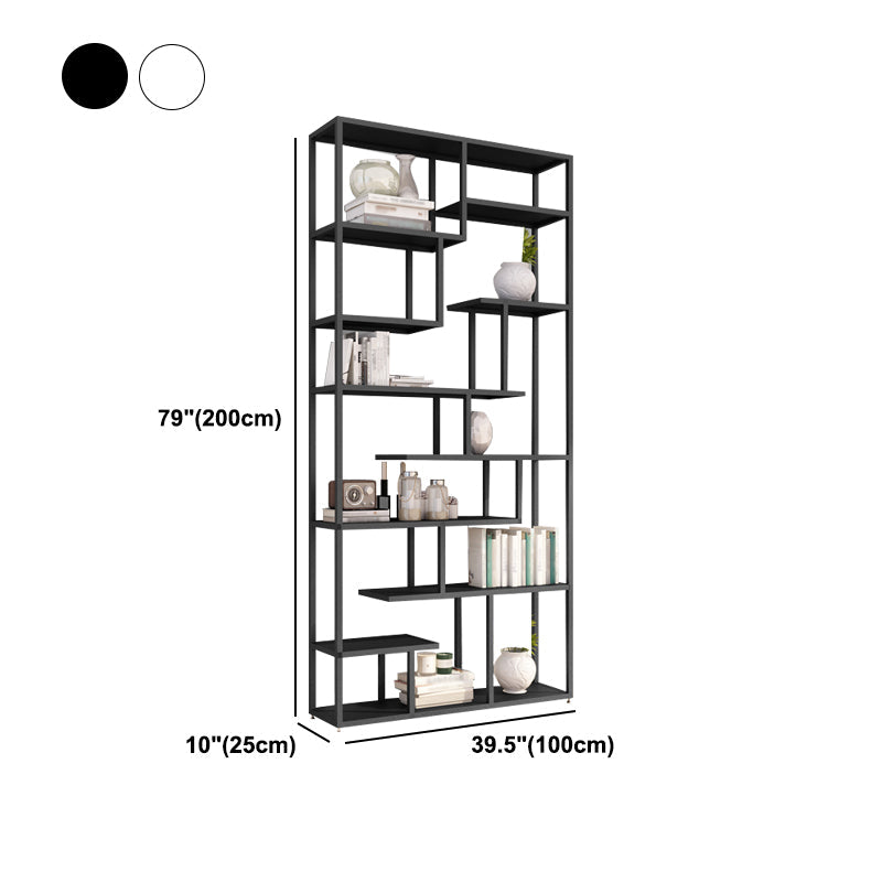 Industrial Metal Etagere Bookshelf Open Iron Bookshelf for Home Office Clearhalo 'Bookcases' 'furn' 'furn_bookcases' 'Furniture' 'furniture_bookcases' 'kitchen' 'kitchen_bookcases' 'Living Room Furniture' 'Office Furniture' 4826519
