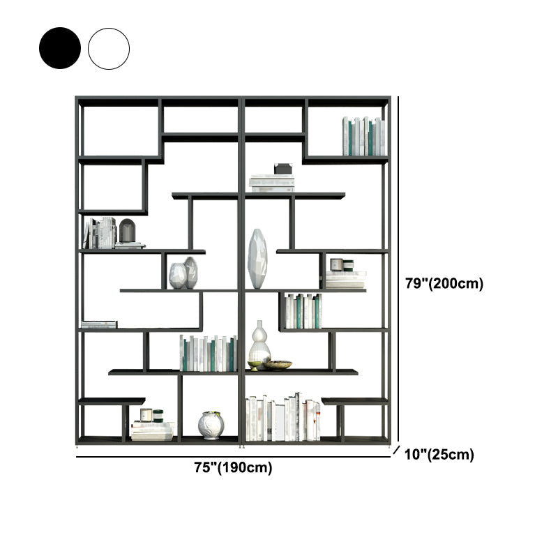 Industrial Metal Etagere Bookshelf Open Iron Bookshelf for Home Office Clearhalo 'Bookcases' 'furn' 'furn_bookcases' 'Furniture' 'furniture_bookcases' 'kitchen' 'kitchen_bookcases' 'Living Room Furniture' 'Office Furniture' 4826522