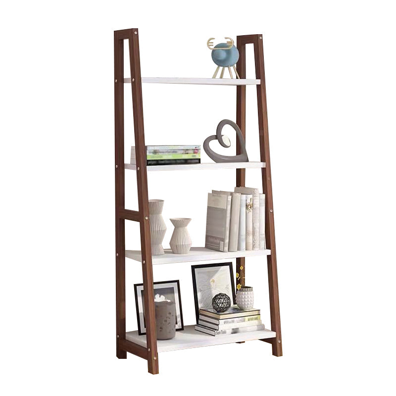 Open Back Bookshelf Scandinavian Style Bookcase for Study Room and Office Brown 20"L x 14"W x 43"H Clearhalo 'Bookcases' 'Furniture' 'furniture_bookcases' 'kitchen' 'kitchen_bookcases' 'Living Room Furniture' 'Office Furniture' 4826526