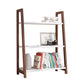 Open Back Bookshelf Scandinavian Style Bookcase for Study Room and Office Brown 24"L x 14"W x 35"H Clearhalo 'Bookcases' 'Furniture' 'furniture_bookcases' 'kitchen' 'kitchen_bookcases' 'Living Room Furniture' 'Office Furniture' 4826531