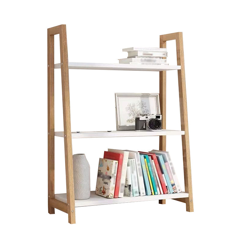 Open Back Bookshelf Scandinavian Style Bookcase for Study Room and Office Natural 24"L x 14"W x 35"H Clearhalo 'Bookcases' 'Furniture' 'furniture_bookcases' 'kitchen' 'kitchen_bookcases' 'Living Room Furniture' 'Office Furniture' 4826532