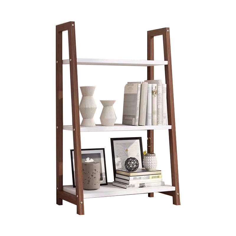 Open Back Bookshelf Scandinavian Style Bookcase for Study Room and Office Brown 19.7"L x 13.8"W x 35.4"H Clearhalo 'Bookcases' 'Furniture' 'furniture_bookcases' 'kitchen' 'kitchen_bookcases' 'Living Room Furniture' 'Office Furniture' 4826533