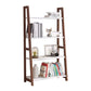 Open Back Bookshelf Scandinavian Style Bookcase for Study Room and Office Brown 24"L x 14"W x 43"H Clearhalo 'Bookcases' 'Furniture' 'furniture_bookcases' 'kitchen' 'kitchen_bookcases' 'Living Room Furniture' 'Office Furniture' 4826534