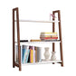 Open Back Bookshelf Scandinavian Style Bookcase for Study Room and Office Brown 28"L x 14"W x 35"H Clearhalo 'Bookcases' 'Furniture' 'furniture_bookcases' 'kitchen' 'kitchen_bookcases' 'Living Room Furniture' 'Office Furniture' 4826539