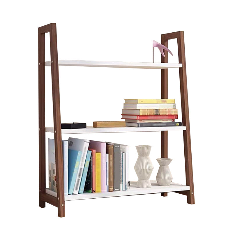 Open Back Bookshelf Scandinavian Style Bookcase for Study Room and Office Brown 28"L x 14"W x 35"H Clearhalo 'Bookcases' 'Furniture' 'furniture_bookcases' 'kitchen' 'kitchen_bookcases' 'Living Room Furniture' 'Office Furniture' 4826539