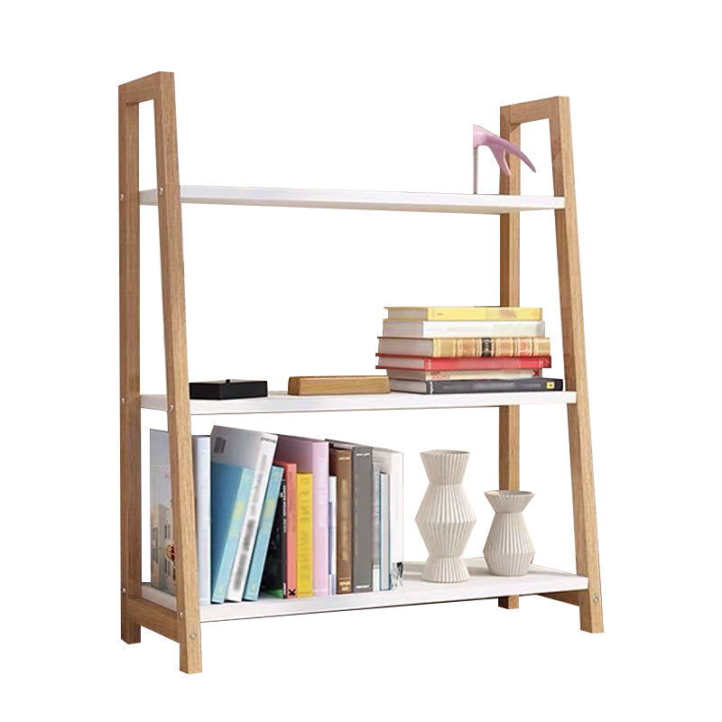 Open Back Bookshelf Scandinavian Style Bookcase for Study Room and Office Natural 28"L x 14"W x 35"H Clearhalo 'Bookcases' 'Furniture' 'furniture_bookcases' 'kitchen' 'kitchen_bookcases' 'Living Room Furniture' 'Office Furniture' 4826540