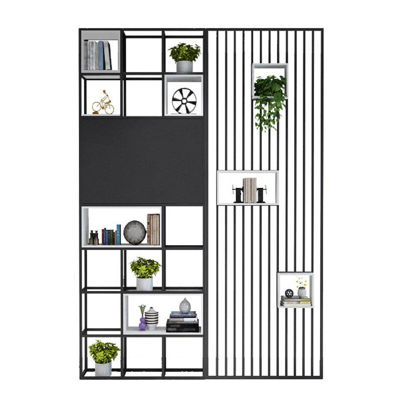 Open Back Bookshelf Industrial Style Solid Wood Bookcase for Home Office 78.7"L x 9.8"W x 94.5"H Shelves Clearhalo 'Bookcases' 'furn' 'furn_bookcases' 'Furniture' 'furniture_bookcases' 'kitchen' 'kitchen_bookcases' 'Living Room Furniture' 'Office Furniture' 4826566