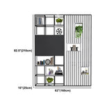 Open Back Bookshelf Industrial Style Solid Wood Bookcase for Home Office Clearhalo 'Bookcases' 'furn' 'furn_bookcases' 'Furniture' 'furniture_bookcases' 'kitchen' 'kitchen_bookcases' 'Living Room Furniture' 'Office Furniture' 4826571