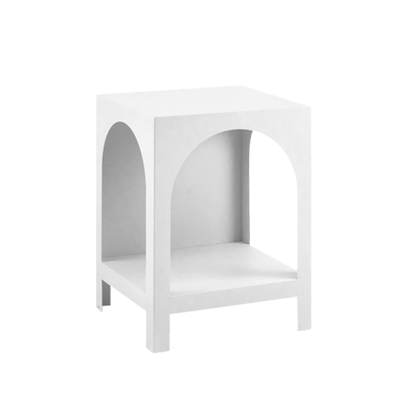 Metal Closed Back Bookshelf Scandinavian Style Bookcase for Home Office 14"L x 14"W x 18.5"H White Clearhalo 'Bookcases' 'furn' 'furn_bookcases' 'Furniture' 'furniture_bookcases' 'kitchen' 'kitchen_bookcases' 'Living Room Furniture' 'Office Furniture' 4826584