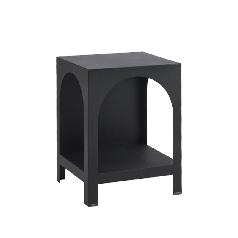 Metal Closed Back Bookshelf Scandinavian Style Bookcase for Home Office 14"L x 14"W x 18.5"H Black Clearhalo 'Bookcases' 'furn' 'furn_bookcases' 'Furniture' 'furniture_bookcases' 'kitchen' 'kitchen_bookcases' 'Living Room Furniture' 'Office Furniture' 4826589