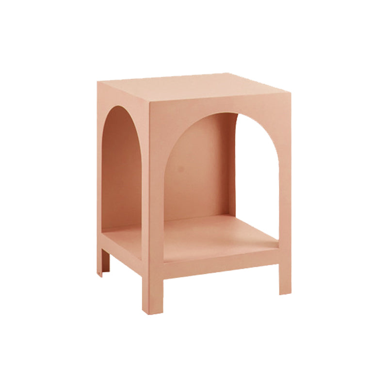 Metal Closed Back Bookshelf Scandinavian Style Bookcase for Home Office 14"L x 14"W x 18.5"H Pink Clearhalo 'Bookcases' 'furn' 'furn_bookcases' 'Furniture' 'furniture_bookcases' 'kitchen' 'kitchen_bookcases' 'Living Room Furniture' 'Office Furniture' 4826590