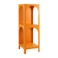 Metal Closed Back Bookshelf Scandinavian Style Bookcase for Home Office 13.8"L x 13.8"W x 39.4"H Orange Clearhalo 'Bookcases' 'furn' 'furn_bookcases' 'Furniture' 'furniture_bookcases' 'kitchen' 'kitchen_bookcases' 'Living Room Furniture' 'Office Furniture' 4826603