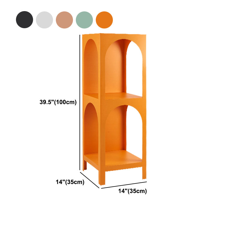 Metal Closed Back Bookshelf Scandinavian Style Bookcase for Home Office Clearhalo 'Bookcases' 'furn' 'furn_bookcases' 'Furniture' 'furniture_bookcases' 'kitchen' 'kitchen_bookcases' 'Living Room Furniture' 'Office Furniture' 4826606