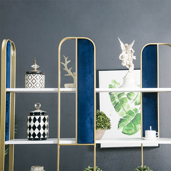 Metal Open Back Bookshelf Scandinavian Vertical Iron Frame Bookshelf Clearhalo 'Bookcases' 'furn' 'furn_bookcases' 'Furniture' 'furniture_bookcases' 'kitchen' 'kitchen_bookcases' 'Living Room Furniture' 'Office Furniture' 4826649