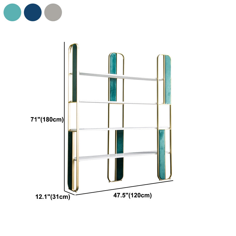 Metal Open Back Bookshelf Scandinavian Vertical Iron Frame Bookshelf Clearhalo 'Bookcases' 'furn' 'furn_bookcases' 'Furniture' 'furniture_bookcases' 'kitchen' 'kitchen_bookcases' 'Living Room Furniture' 'Office Furniture' 4826653