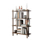 Rubber Wood Etagere Bookshelf Contemporary Open Bookshelf for Home 31.5"L x 11.8"W x 44.5"H Walnut Clearhalo 'Bookcases' 'furn' 'furn_bookcases' 'Furniture' 'furniture_bookcases' 'kitchen' 'kitchen_bookcases' 'Living Room Furniture' 'Office Furniture' 4826660