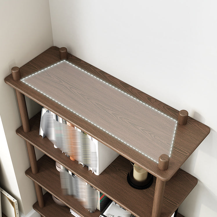 Rubber Wood Etagere Bookshelf Contemporary Open Bookshelf for Home Clearhalo 'Bookcases' 'furn' 'furn_bookcases' 'Furniture' 'furniture_bookcases' 'kitchen' 'kitchen_bookcases' 'Living Room Furniture' 'Office Furniture' 4826667