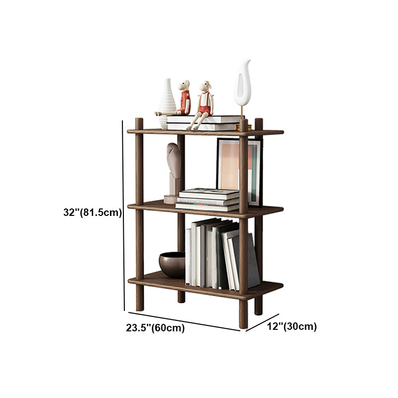 Rubber Wood Etagere Bookshelf Contemporary Open Bookshelf for Home Clearhalo 'Bookcases' 'furn' 'furn_bookcases' 'Furniture' 'furniture_bookcases' 'kitchen' 'kitchen_bookcases' 'Living Room Furniture' 'Office Furniture' 4826672