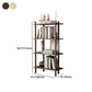 Rubber Wood Etagere Bookshelf Contemporary Open Bookshelf for Home Clearhalo 'Bookcases' 'furn' 'furn_bookcases' 'Furniture' 'furniture_bookcases' 'kitchen' 'kitchen_bookcases' 'Living Room Furniture' 'Office Furniture' 4826673