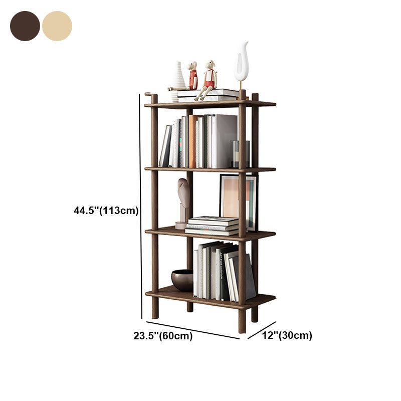Rubber Wood Etagere Bookshelf Contemporary Open Bookshelf for Home Clearhalo 'Bookcases' 'furn' 'furn_bookcases' 'Furniture' 'furniture_bookcases' 'kitchen' 'kitchen_bookcases' 'Living Room Furniture' 'Office Furniture' 4826673