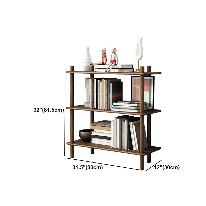 Rubber Wood Etagere Bookshelf Contemporary Open Bookshelf for Home Clearhalo 'Bookcases' 'furn' 'furn_bookcases' 'Furniture' 'furniture_bookcases' 'kitchen' 'kitchen_bookcases' 'Living Room Furniture' 'Office Furniture' 4826674