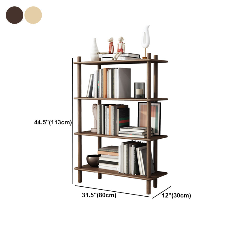 Rubber Wood Etagere Bookshelf Contemporary Open Bookshelf for Home Clearhalo 'Bookcases' 'furn' 'furn_bookcases' 'Furniture' 'furniture_bookcases' 'kitchen' 'kitchen_bookcases' 'Living Room Furniture' 'Office Furniture' 4826675