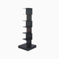 Modern Style Bookshelf Stainless Steel Shelf Bookcase for Home 13.8"L x 13.8"W x 42.9"H Black Clearhalo 'Bookcases' 'furn' 'furn_bookcases' 'Furniture' 'furniture_bookcases' 'kitchen' 'kitchen_bookcases' 'Living Room Furniture' 'Office Furniture' 4826694