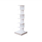 Modern Style Bookshelf Stainless Steel Shelf Bookcase for Home 13.8"L x 13.8"W x 42.9"H White Clearhalo 'Bookcases' 'furn' 'furn_bookcases' 'Furniture' 'furniture_bookcases' 'kitchen' 'kitchen_bookcases' 'Living Room Furniture' 'Office Furniture' 4826707