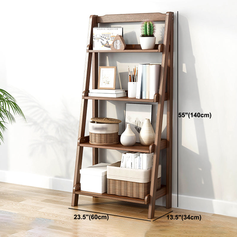 Contemporary Wooden Bookcase Open Back Bookcase for Home Office Clearhalo 'Bookcases' 'furn' 'furn_bookcases' 'Furniture' 'furniture_bookcases' 'kitchen' 'kitchen_bookcases' 'Living Room Furniture' 'Office Furniture' 4826737