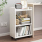 Contemporary Style Bookcase with Casters Bookshelf for Office and Dormitory Clearhalo 'Bookcases' 'furn' 'furn_bookcases' 'Furniture' 'furniture_bookcases' 'kitchen' 'kitchen_bookcases' 'Living Room Furniture' 'Office Furniture' 4826739