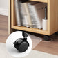 Contemporary Style Bookcase with Casters Bookshelf for Office and Dormitory Clearhalo 'Bookcases' 'furn' 'furn_bookcases' 'Furniture' 'furniture_bookcases' 'kitchen' 'kitchen_bookcases' 'Living Room Furniture' 'Office Furniture' 4826740