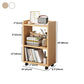 Contemporary Style Bookcase with Casters Bookshelf for Office and Dormitory Clearhalo 'Bookcases' 'furn' 'furn_bookcases' 'Furniture' 'furniture_bookcases' 'kitchen' 'kitchen_bookcases' 'Living Room Furniture' 'Office Furniture' 4826745
