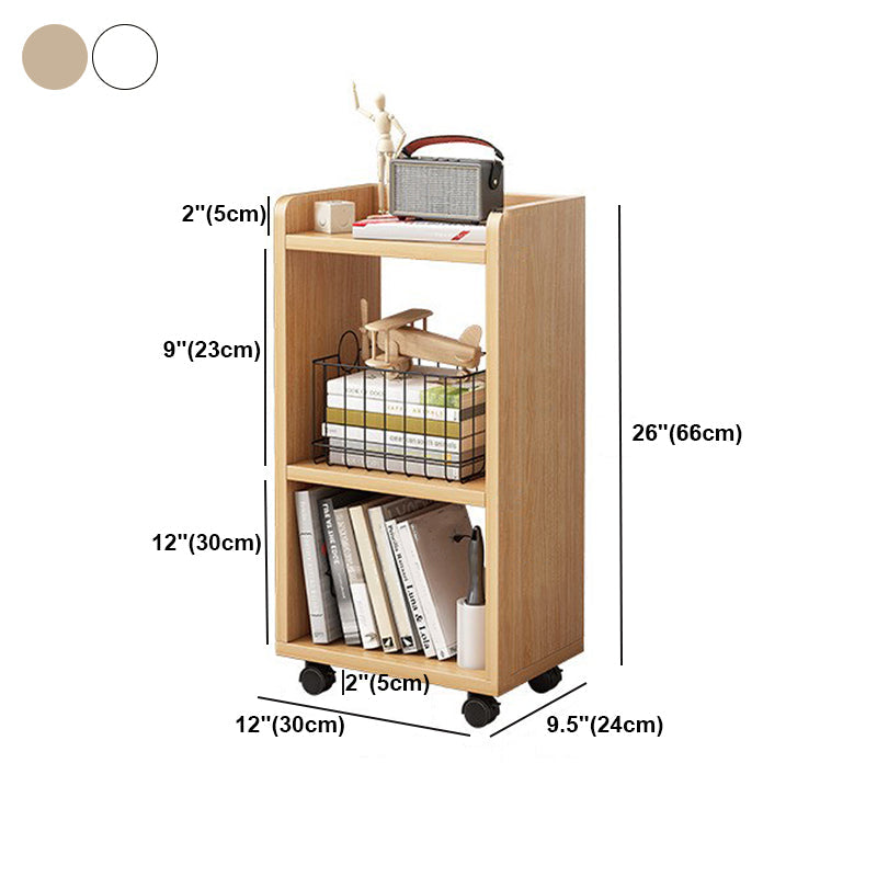 Contemporary Style Bookcase with Casters Bookshelf for Office and Dormitory Clearhalo 'Bookcases' 'furn' 'furn_bookcases' 'Furniture' 'furniture_bookcases' 'kitchen' 'kitchen_bookcases' 'Living Room Furniture' 'Office Furniture' 4826746