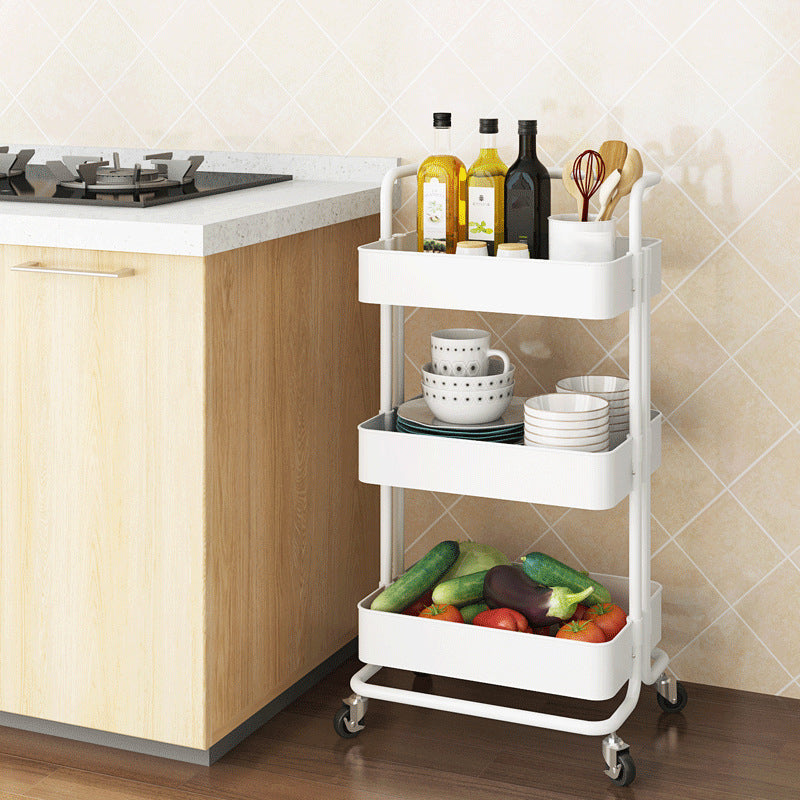 2/3/4-Shelf Modern Etagere Bookshelf with Steel Frame Plastic Bookshelf Clearhalo 'Bookcases' 'furn' 'furn_bookcases' 'Furniture' 'furniture_bookcases' 'kitchen' 'kitchen_bookcases' 'Living Room Furniture' 'Office Furniture' 4826783