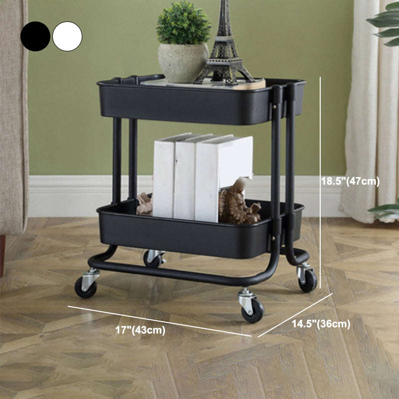 2/3/4-Shelf Modern Etagere Bookshelf with Steel Frame Plastic Bookshelf Clearhalo 'Bookcases' 'furn' 'furn_bookcases' 'Furniture' 'furniture_bookcases' 'kitchen' 'kitchen_bookcases' 'Living Room Furniture' 'Office Furniture' 4826804