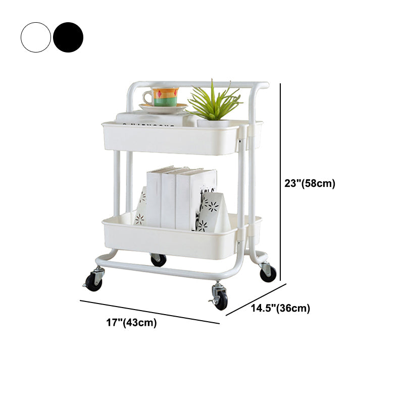 2/3/4-Shelf Modern Etagere Bookshelf with Steel Frame Plastic Bookshelf Clearhalo 'Bookcases' 'furn' 'furn_bookcases' 'Furniture' 'furniture_bookcases' 'kitchen' 'kitchen_bookcases' 'Living Room Furniture' 'Office Furniture' 4826805