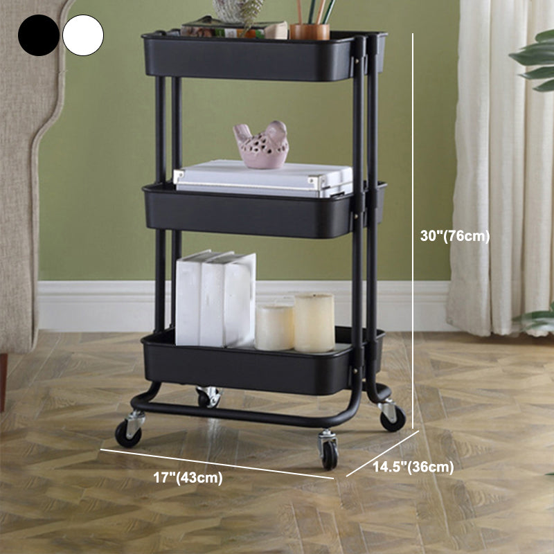 2/3/4-Shelf Modern Etagere Bookshelf with Steel Frame Plastic Bookshelf Clearhalo 'Bookcases' 'furn' 'furn_bookcases' 'Furniture' 'furniture_bookcases' 'kitchen' 'kitchen_bookcases' 'Living Room Furniture' 'Office Furniture' 4826806